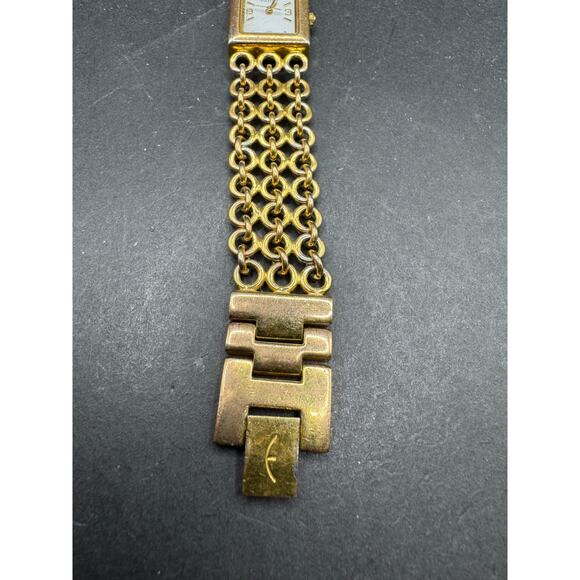Vintage Ecclissi Quartz Women\'s Watch Gold Tone Bracelet Band 80060 19.4mm main image 5